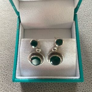 Elegant Green Drop Earrings